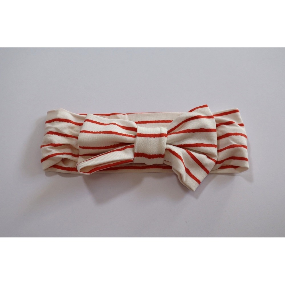 Little Sleepies Red Stripe Knotted Headband NB-3T